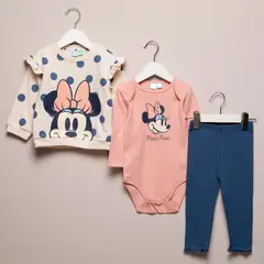 MINNIE - Conjunto Bebé Niña Algodón