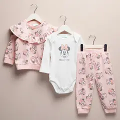 MINNIE - Conjunto Bebé Niña Algodón