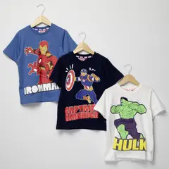 AVENGERS - Polo Niño Algodón Pack X3