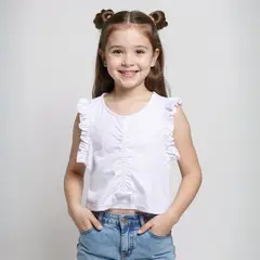 YAMP - Polo Manga Corta Niña Algodón