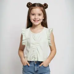 YAMP - Polo Manga Corta Niña Algodón