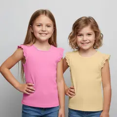 YAMP - Polo Niña Algodón Pack X2