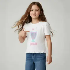 YAMP - Polo Manga Corta Niña Algodón