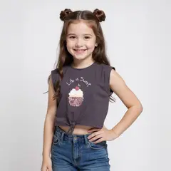 YAMP - Polo Manga Corta Niña Algodón