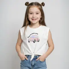 YAMP - Polo Manga Corta Niña Algodón