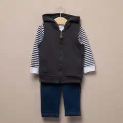 YAMP - Conjunto Bebé Niño Algodón 3 Piezas