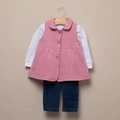YAMP - Conjunto Bebé Niña Algodón 3pzas