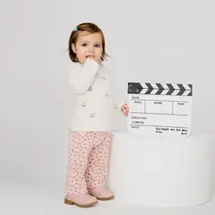 YAMP - Pantalón Bebé Niña Algodón