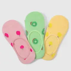 YAMP - Pack X3 Medias No Show Niño Algodón Niña Algodón