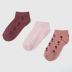 ELEVEN - Pack X3 Medias Cortas Niña Algodón
