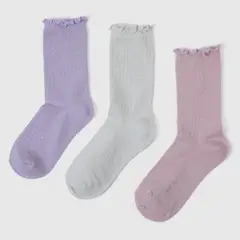 ELEVEN - Medias Largas Niña Pack X3 Algodón