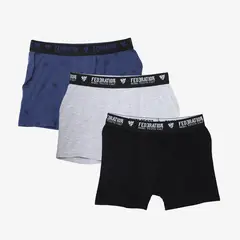 FEDERATION - Boxer Niño Algodón Pack X3