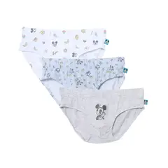 DISNEY - Calzoncillo Niño Algodón Pack X3 Mickey Mouse