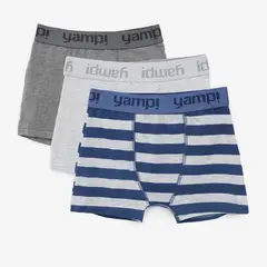 YAMP - Boxer Niño Algodón Pack X3