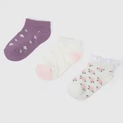 YAMP - Medias Cortas Niña Pack X3 Algodón