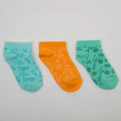 YAMP - Pack X3 Medias Cortas Niña Algodón