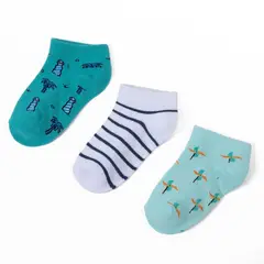 YAMP - Medias Cortas Niño Pack X3 Algodón