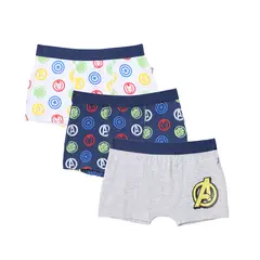 AVENGERS - Boxer Niño Algodón Pack X3