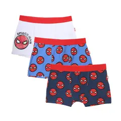SPIDERMAN - Boxer Niño Algodón Pack X3 Spider-man