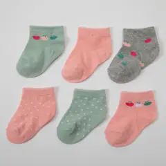 YAMP - Medias Bebé Niña Pack X6 Algodón