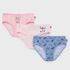 DISNEY - Calzones Niña Pack X3 Lilo Y Stitch