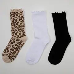 ELEVEN - Pack X3 Medias Largas Niña Algodón