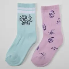 FROZEN - Pack X2 Medias Largas Niña Algodón