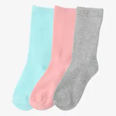 ELEVEN - Pack X3 Medias Largas Niña Algodón