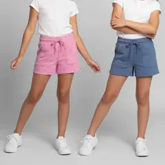 YAMP - Short Niña Algodón Pack X2