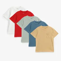 YAMP - Polo Manga Corta Niño Pack X5 Algodón