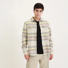 DOO AUSTRALIA - Camisa 100% Algodón Casual Hombre