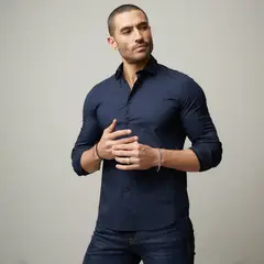 MOSSIMO - Camisa Algodón Casual Hombre