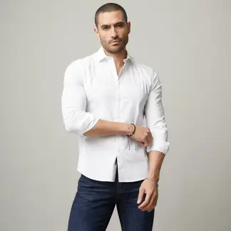 MOSSIMO - Camisa Algodón Casual Hombre