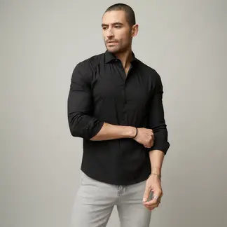 MOSSIMO - Camisa Algodón Casual Hombre