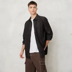 BEARCLIFF - Camisa 100% Algodón Regular Fit Hombre