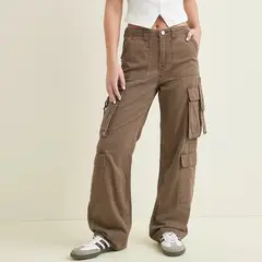 SYBILLA - Jean Cargo Tiro Alto Mujer