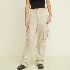 SYBILLA - Jean Cargo Tiro Alto Mujer