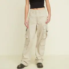 SYBILLA - Jean Cargo Tiro Alto Mujer