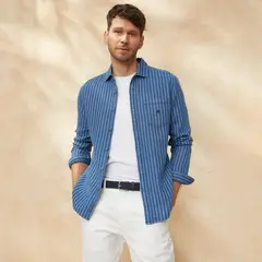 CASCAIS - Camisa 100% Algodón Casual Hombre