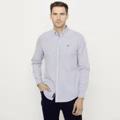 UNIVERSITY CLUB - Camisa 100% Algodón Casual Hombre