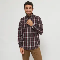UNIVERSITY CLUB - Camisa 100% Algodón Casual Hombre