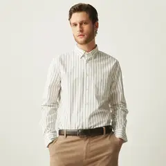 BASEMENT - Camisa 100% Algodón Sport Hombre