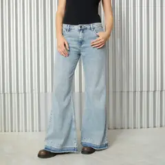 DENIMLAB - Jean Wide Leg Tiro Bajo Mujer