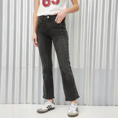 DENIMLAB - Jean Flare Tiro Medio Mujer