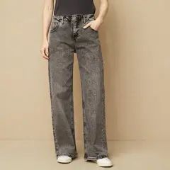 UNIVERSITY CLUB - Jean Wide Leg Tiro Alto Mujer