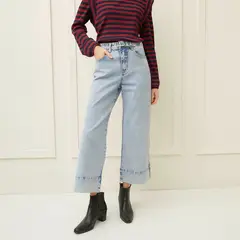 BASEMENT - Jean Culotte Algodón Mujer