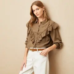 UNIVERSITY CLUB - Blusa Manga Larga Casual Mujer