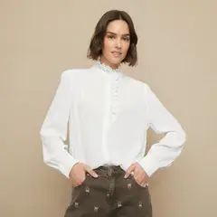 UNIVERSITY CLUB - Blusa Manga Larga Casual Mujer