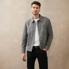 WOLF&HANK - Casaca 100% Cuero Sport Hombre