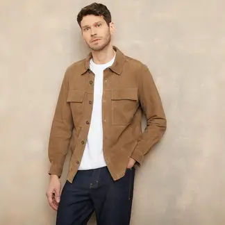 WOLF&HANK - Casaca 100% Cuero Casual Hombre